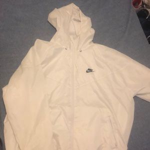 ALL WHITE NIKE WINDBREAKER